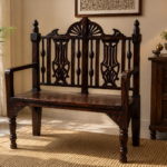 Wooden Bench & Chair Set-COLLECTIBLE VINTAGE1
