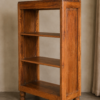 Antique Wooden Bookshelf | Rustic Handcrafted Storage Shelf-collectible vintage3