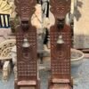 Handcrafted Wooden Wall Sconce with Candle Holder3