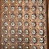 Handcrafted Wooden Glass Top Coffee Table – 61 x 31 x 18 Inches-collectible vintage005