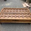 Handcrafted Vintage Wooden Coffee Table with Carved Glass Top4Handcrafted Vintage Wooden Coffee Table with Carved Glass Top3 - collectible vintage