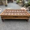 Handcrafted Vintage Wooden Coffee Table with Carved Glass Top5Handcrafted Vintage Wooden Coffee Table with Carved Glass Top3 - collectible vintage