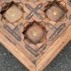 Handcrafted Vintage Wooden Coffee Table with Carved Glass Top8Handcrafted Vintage Wooden Coffee Table with Carved Glass Top3 - collectible vintage