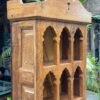Handcrafted Wooden Carved Display Cabinet with Arched Niches- collectible vintage6