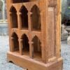 Handcrafted Wooden Carved Display Cabinet with Arched Niches- collectible vintage5