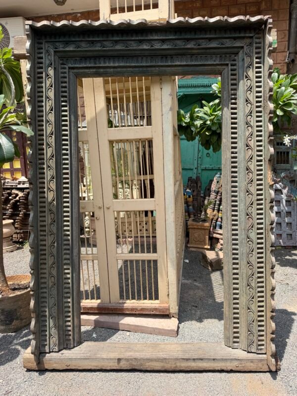 Wooden Carved Mirror-collectible vintage2