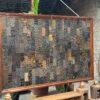 Handcrafted carved wooden wall panel with intricate rustic heritage patterns - COLLECTIBLE VINTAGE5