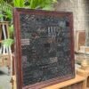 Handcrafted 3x3 feet wooden wall art with intricate vintage carved patterns and rustic frame -COLLECTIBLE VINTAGE3